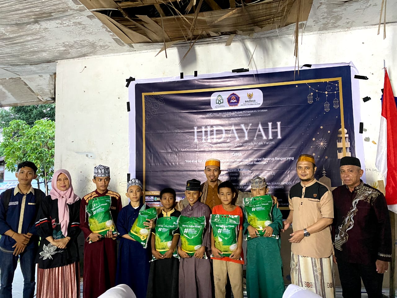 Program Hidayah HMJ Perbankan Syariah UINAM Sasar Panti Asuhan