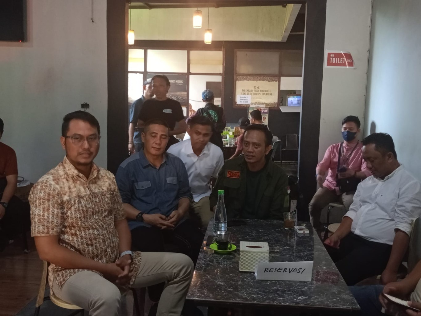 IST SILATURAHMI--Mantan Bupati Sinjai Andi Seto Gadista Asapa bersilaturahmi di kantor DPC PKB terkait niatnya untuk mendaftar sebagai calon wali kota Makassar