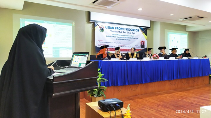 Teliti Green Port di Pelabuhan Makassar, Dosen Polimarim Andi Ningrat Raih Doktor di Teknik Sipil Unhas