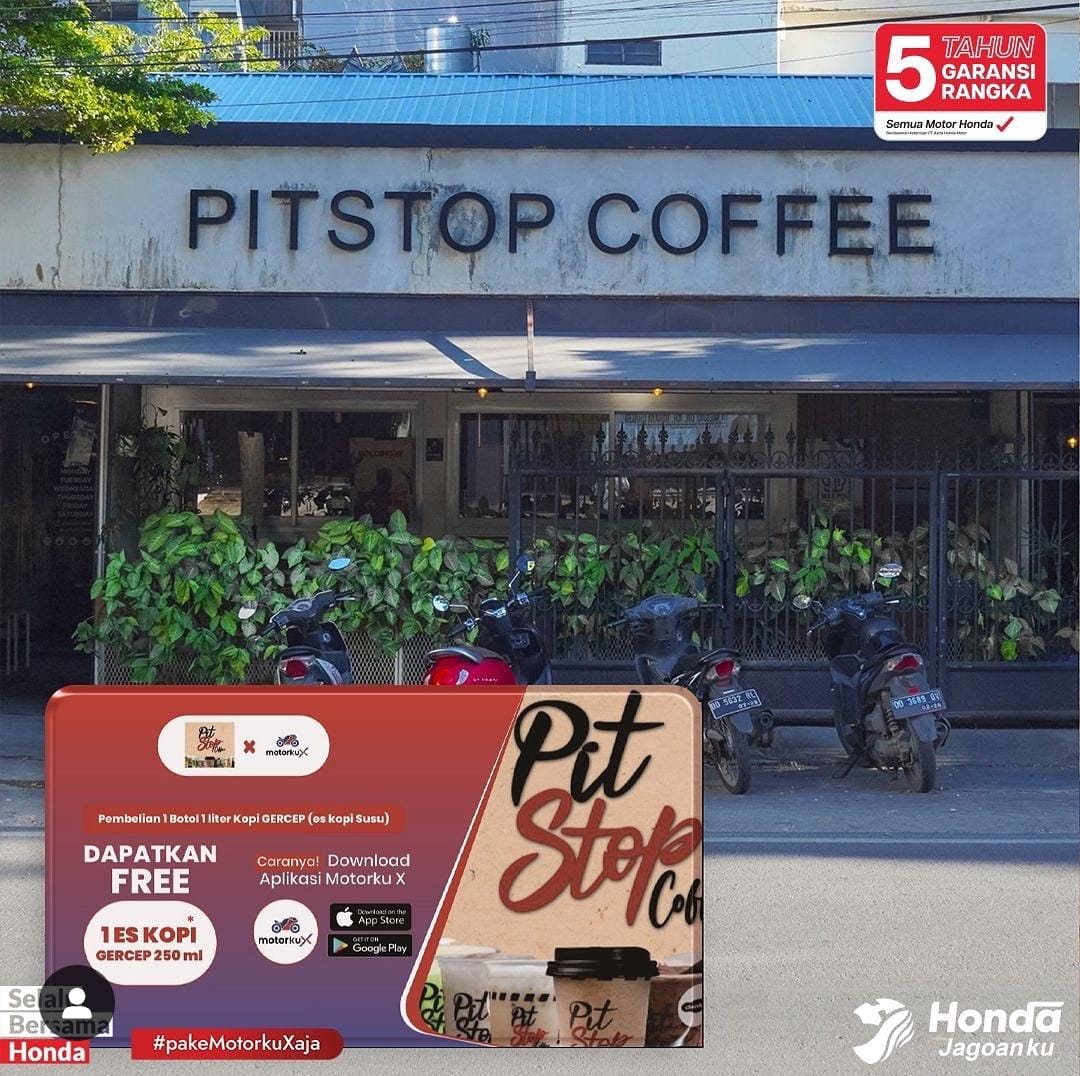 APLIKASI MOTORKU X -- Dapatkan potongan harga hingga gratis produk di 42 UMKM di Makassar, Gowa, dan Kendari, dengan menggunakan aplikasi Motorku X yang dipersembahkan Astra Motor Sulsel.