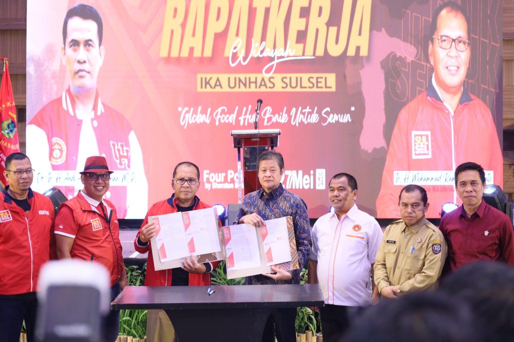 ist RAKERWIL--Ketua IKA Unhas Sulsel Moh Ramdhan Pomanto menghadiri Rakerwil IKA Unhas di Hotel Four Point by Sheraton Makassar, Senin (27/5).