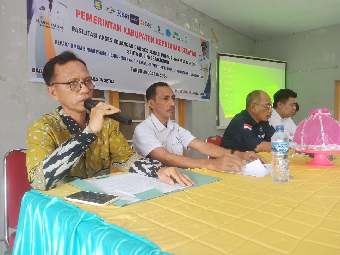Bagian Perekonomian Pemkab Selayar Sosialisasi Produk Jasa Keuangan KUR di Lima Kecamatan