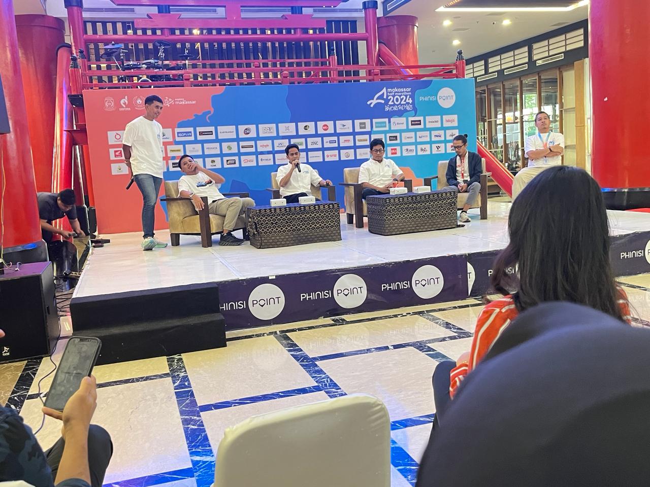 ist PERSIAPAN--Panitia Makassar Half Marathon (MHM) dari Dispora Kota Makassar menggelar jumpa pers terkait persiapan pelaksanaan MHM yang sedianya dilaksanakan 2 Juni mendatang.