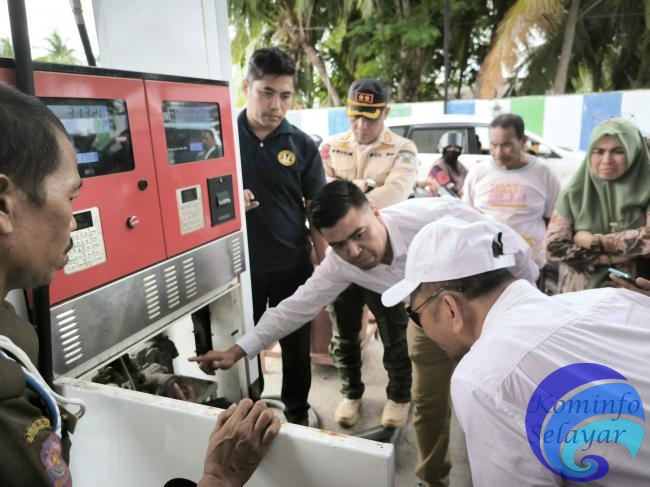 Pastikan Stok BBM dan Cap Tera Nozzel Normal, Pemda dan Polres Kepulauan Selayar Sidak AMPS