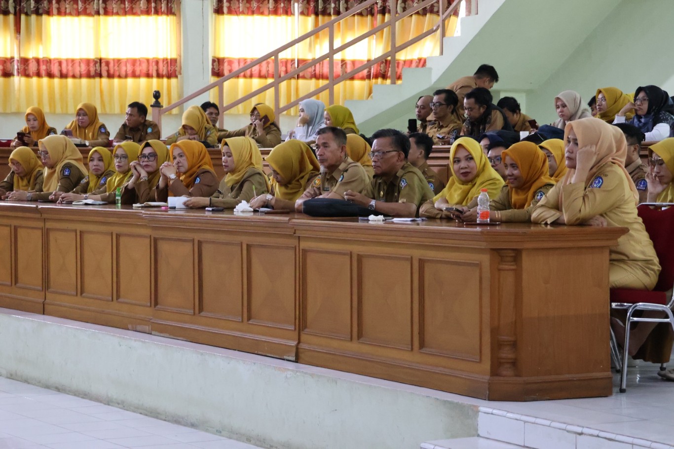 KUNKER -- Sebanyak 41 OPD lingkup Pemkab Bone berkesempatan melakukan kunjungan kerja ke Kabupaten Pinrang dalam rangka Studi Tiru penerapan reformasi birokrasi.