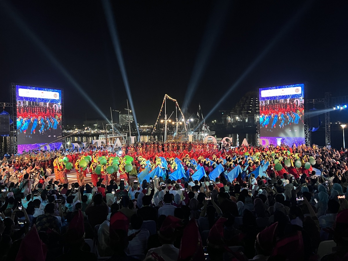 int BERHARAP--Anggota DPRD Kota Makassar berharap kegiatan F8 harus dijadikan sarana untuk melakukan promosi budaya Sulawesi khususnya Makassar.Tampak pelaksanaan F-8 tahun 2023 lalu.
