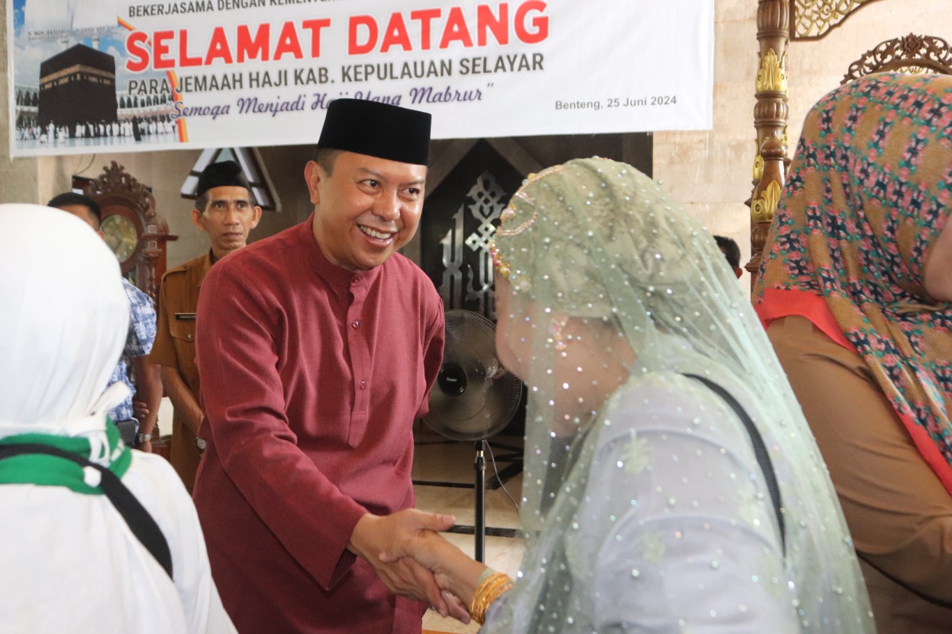 Bupati Basli Ali Sambut Kepulangan Jemaah Haji Selayar