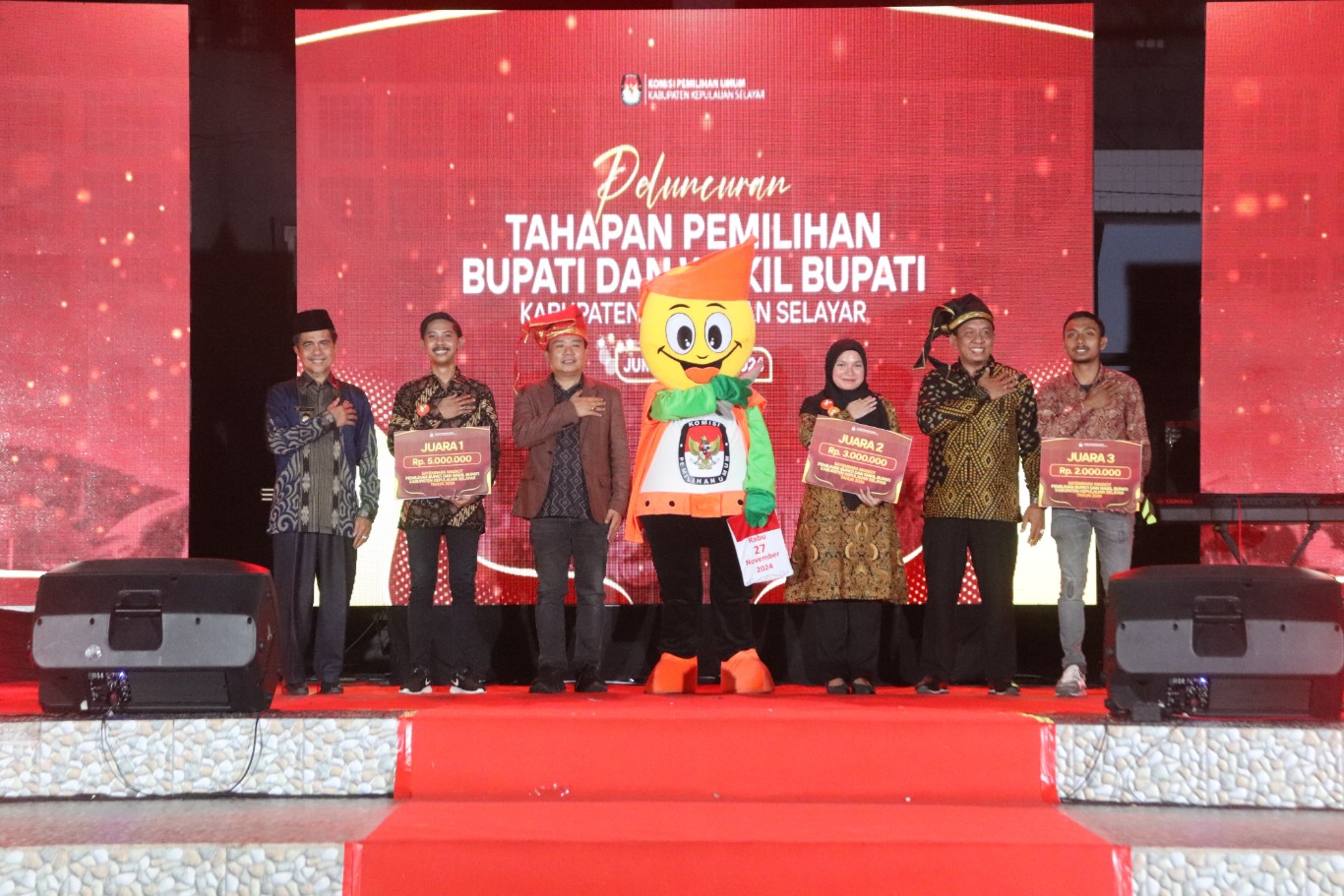 Wabup Menghadiri Peluncuran Tahapan Pemilihan Pilkada di Selayar, H Saiful Arif: Pilkada Sebuah Proses Penting Dalam Mewujudkan Tatanan Pemerintahan