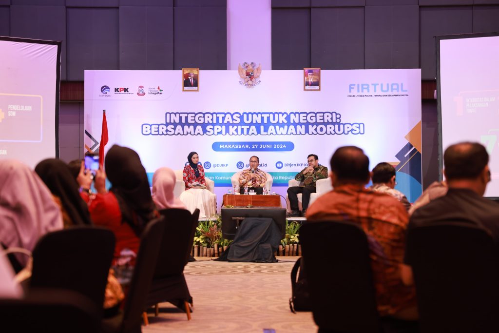 ist NARASUMBER--Wali Kota Makassar Moh Ramdhan Pomanto menjadi narasumber pada acara Integritas untuk Negeri: Bersama SPI Kita Lawan Korupsi.