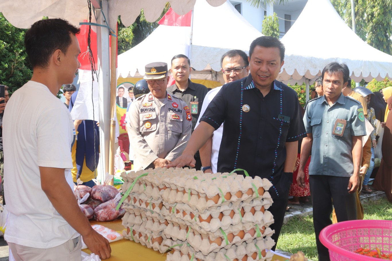 Bupati Basli Ali Bersama Forkopimda Tinjau GPM dan Beri Bantuan Mesin Pompa Air Kepada Kelompok Tani