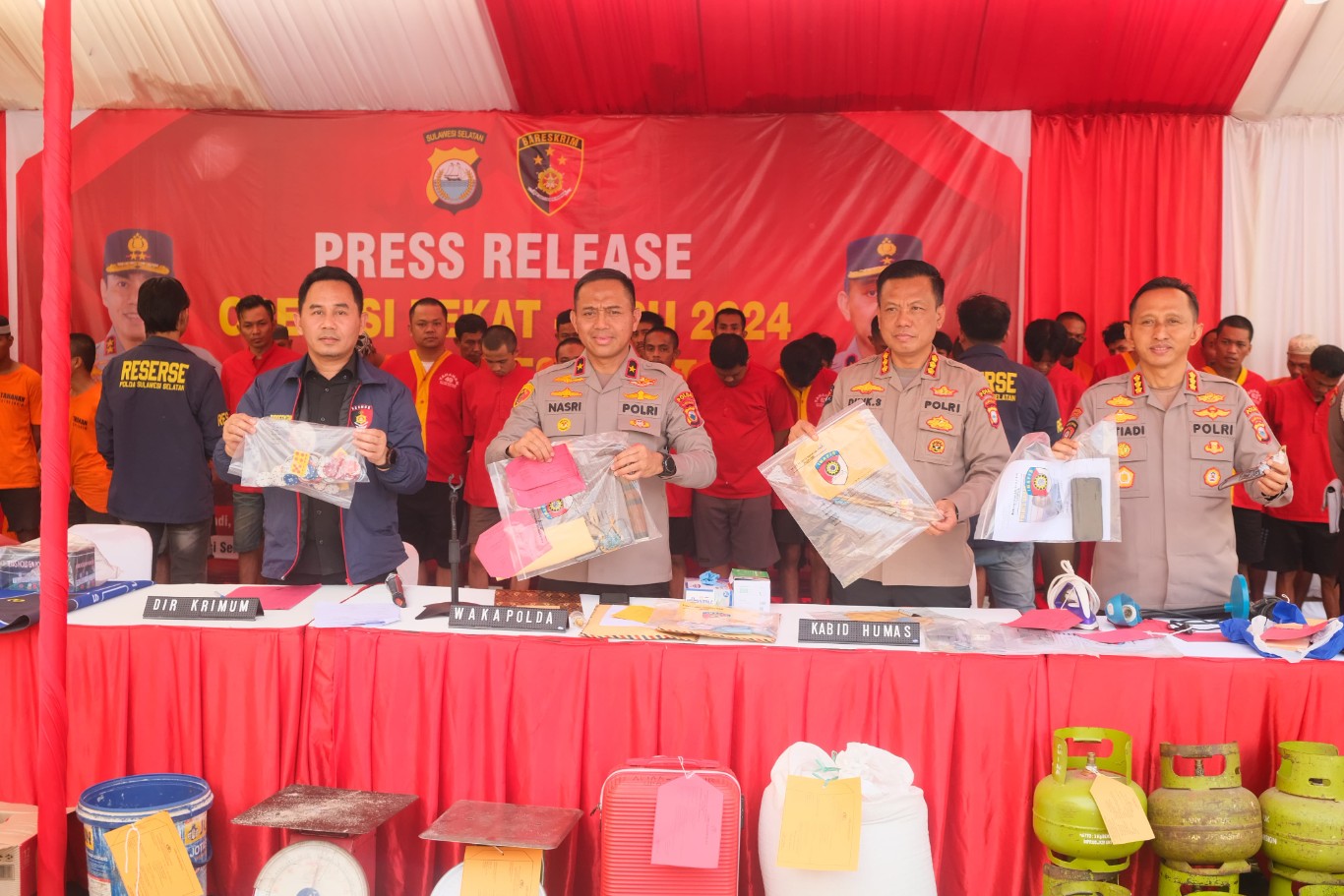 847 Pelaku Kriminal Diamankan,  63 Anak di Bawah Umur