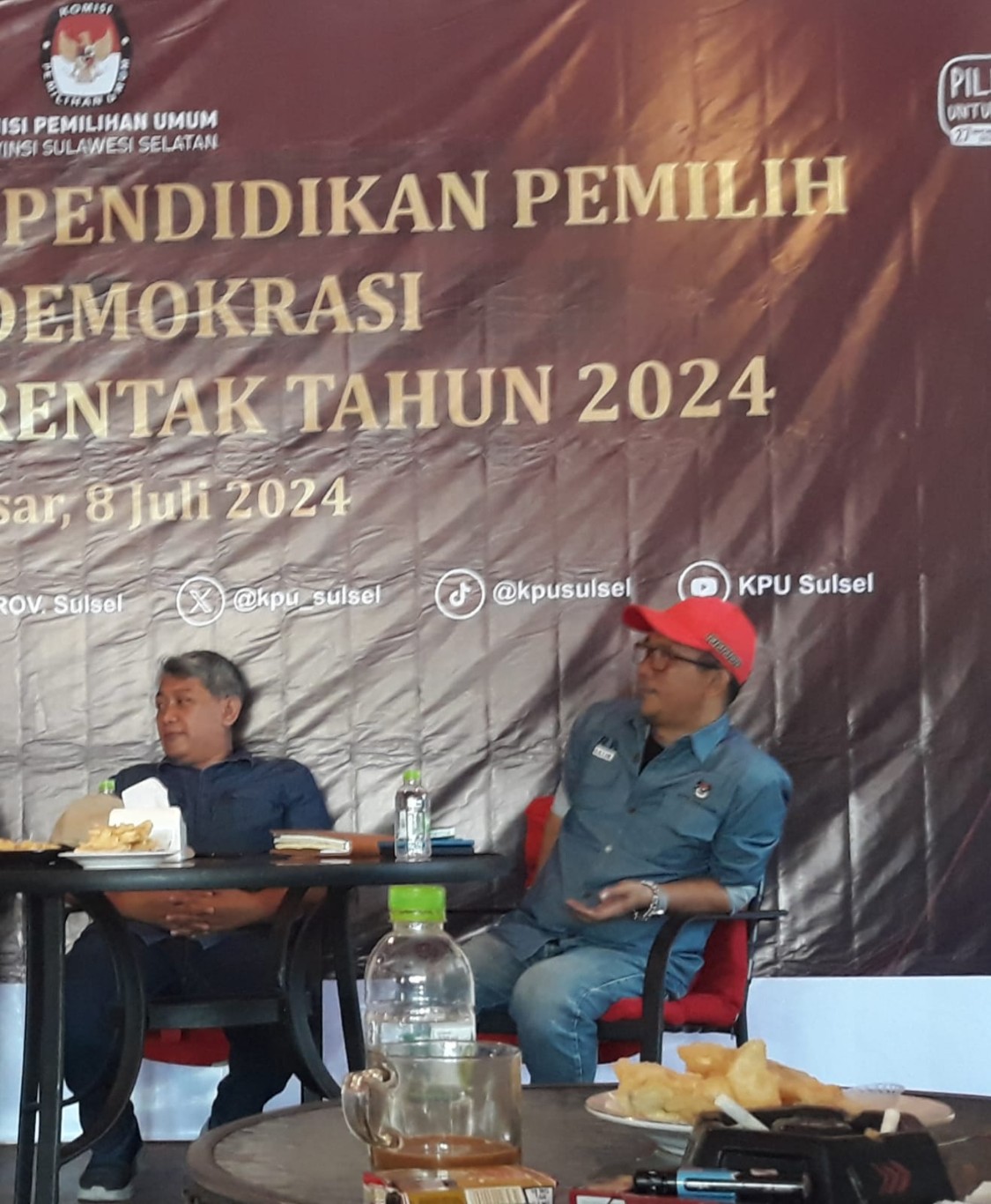 IST SUDAH TERCOKLIT--Komisioner KPU Sulsel Romy Harminto mengungkapkan progres Coklit sudah diangka 95,25 persen atau 6.372.118 jiwa yang sudah tercoklit