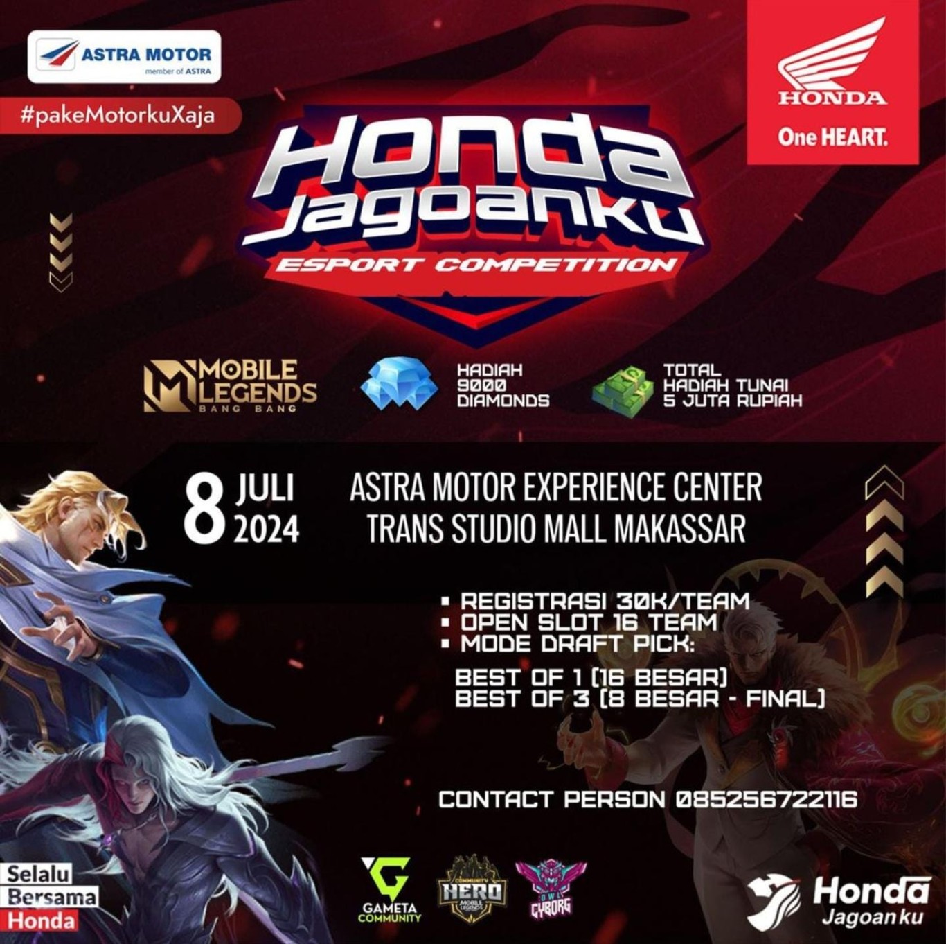 Honda Jagoanku Esport Competition Pembuktian Astra Motor Sulawesi Selatan Dukung Kemajuan Cabor Esports