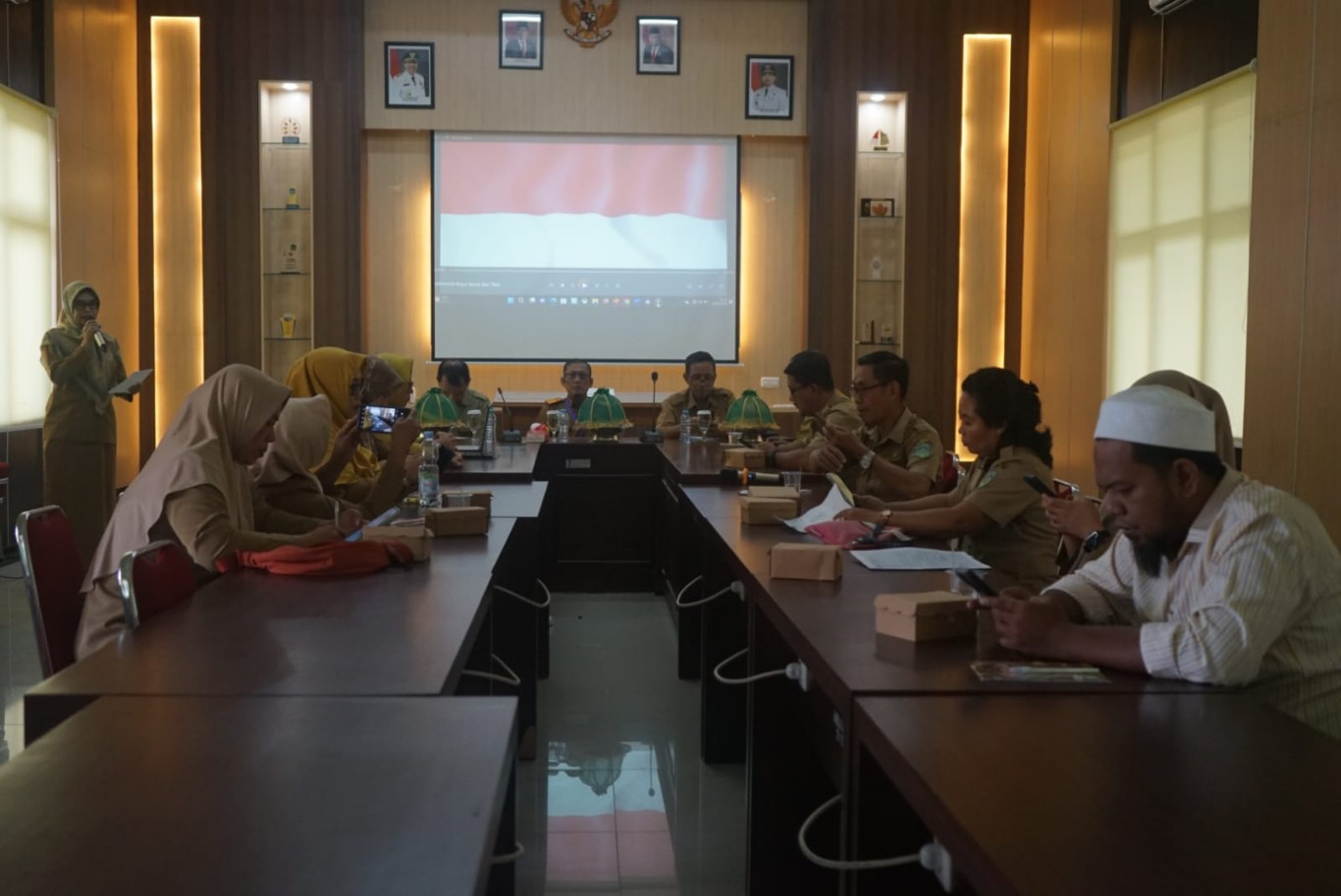 RAKOR -- Forum Koordinasi Gerakan Masyarakat Hidup Sehat (Germas) menggelar Rakor dan Pendampingan Implementasi Pelaksanaan GERMAS di Aula Kantor Bapelitbangda Lutim, Selasa (2/7).