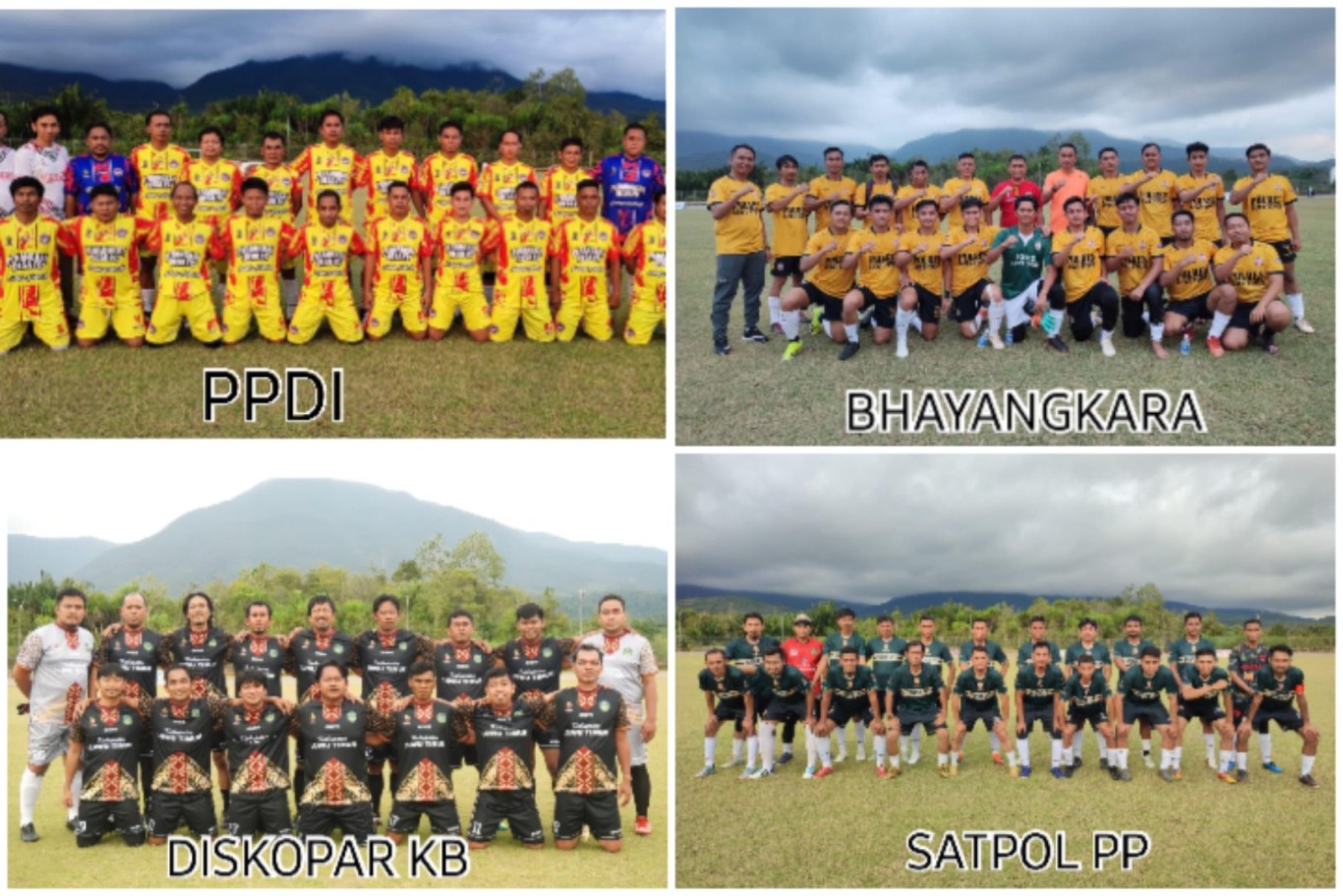 SEMIFINAL -- Turnamen Sepakbola Bupati Cup VII antarinstansi tahun 2024 digelar dalam rangka memeriahkan HUT ke-21 Kabupaten Luwu Timur, kini telah memasuki babak semifinal. Empat tim yang melaju kesemifinal siap unjuk gigi.