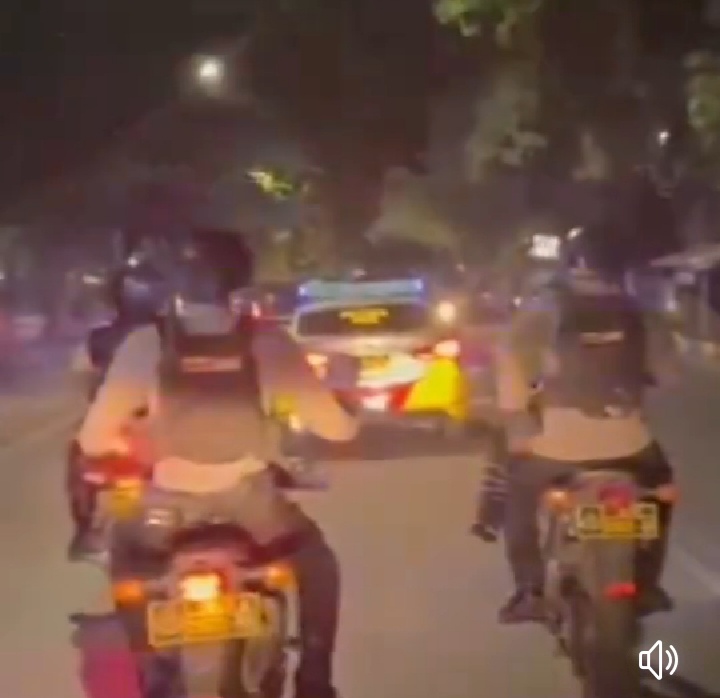 IST PATROLI -- Tim patroli gabungan Polrestabes Makassar melakukan penyisiran wilayah sasaran peredaran narkoba dan pengguna knalpot brong di wilayah hukum Polrestabes Makassar.