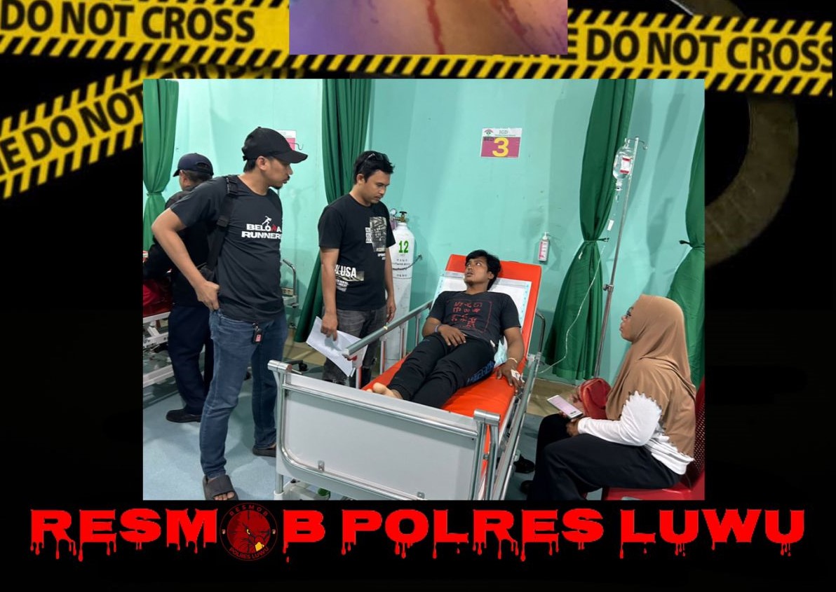 RAWAT -- Korban penembakan dengan senjata api rakitan As saat dilakukan perawatan di Rumah Sakit beberapa saat setelah kejadian. 