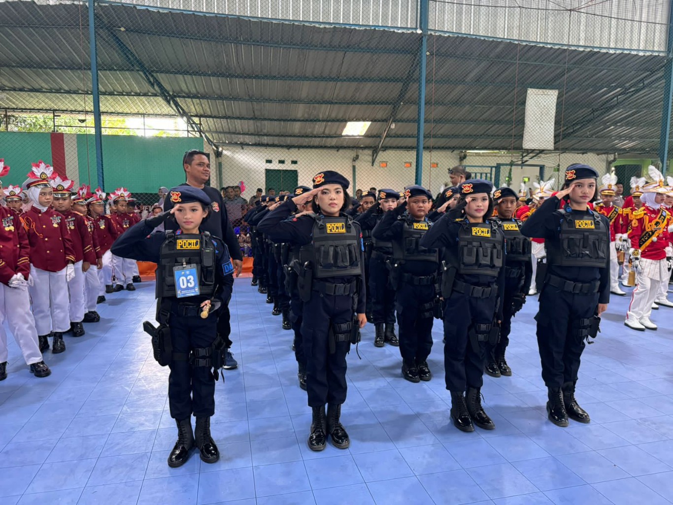 JUARA -- Pocil Polres Luwu meraih juara pertama Lomba Pocil Zona IV dalam rangka memperingati Hari Lalu Lintas Bhayangkara ke-69 Tahun 2024 di Lapangan Futsal MF kecamatan Baebunta Desa Radda Kabupaten Luwu Utara, Rabu (28/8).