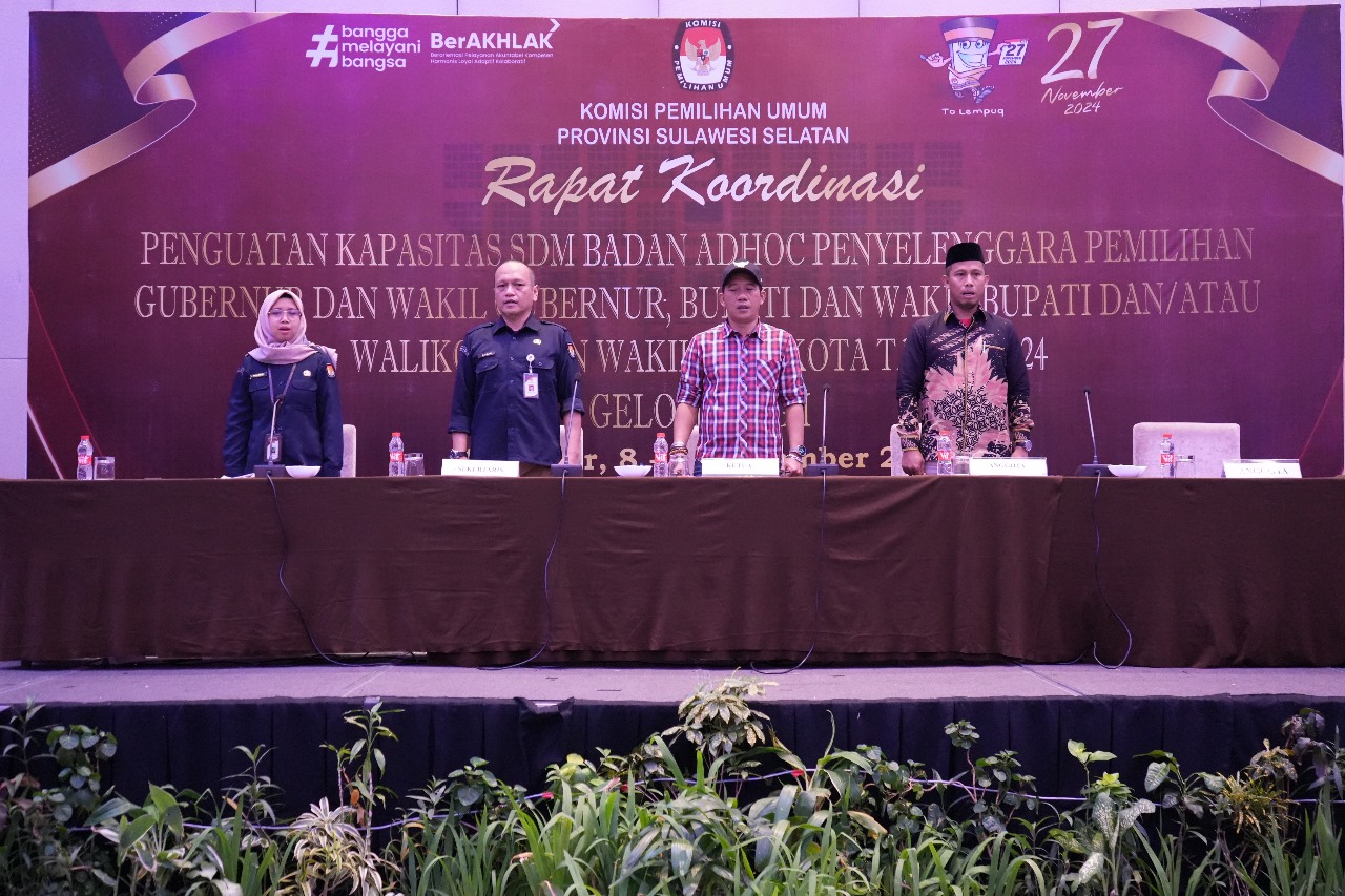
IST
PENGUATAN SDM--Komisioner KPU Suslel pada Rakor penguatan SDM Badan Adhoc di Same Hotel Indonesia-Bira Kabupaten Bulukumba
