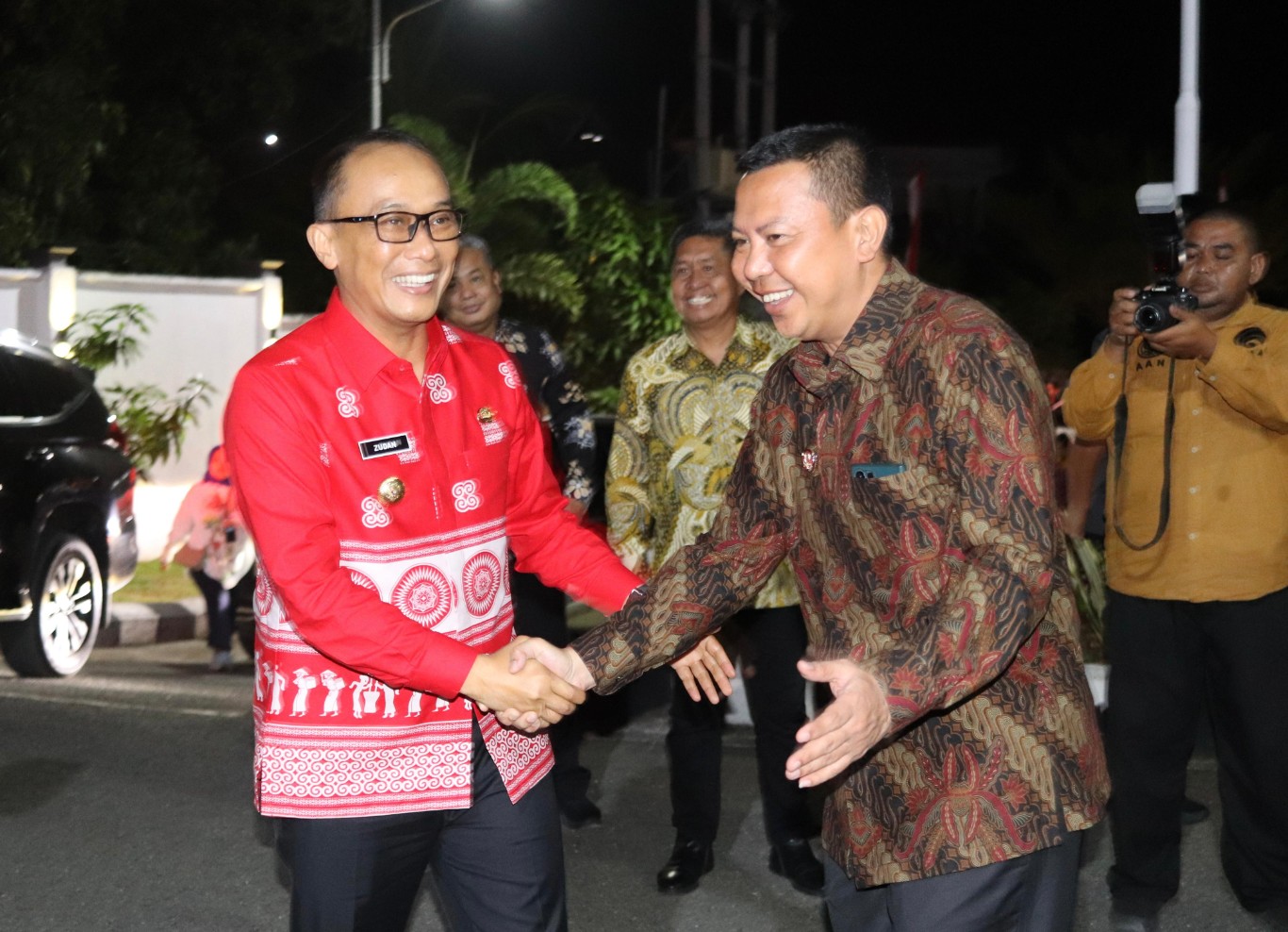 Bupati dan Wakil Bupati Selayar Sambut Kedatangan Pj Gubernur Sulsel Prof Zudan Arif