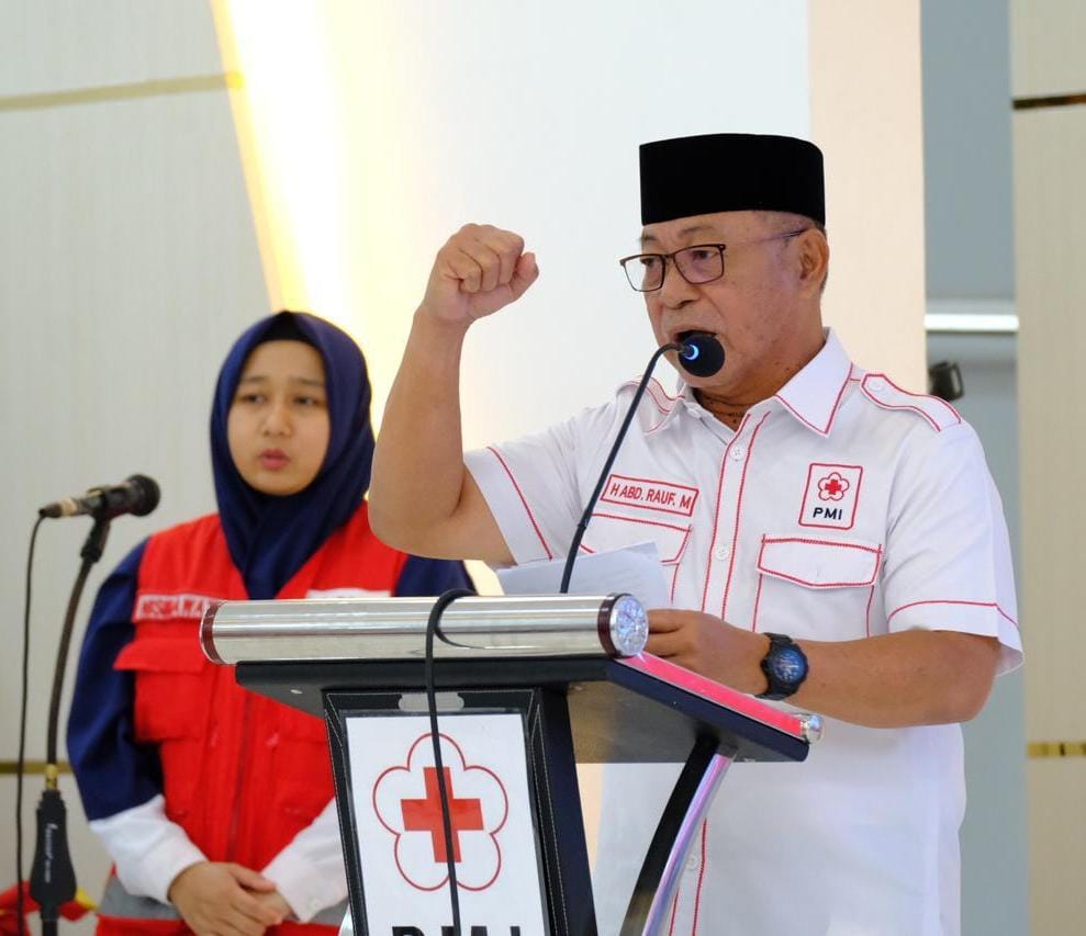 BKM/SAR
AKLAMASI -- Wakil Bupati Gowa Abdul Rauf Malaganni Karaeng Kio kembali terpilih aklamasi sebagai Ketua PMI Gowa periode 2024-2029 hasil Muskab PMI Gowa yang digelar Rabu (11/9). 
