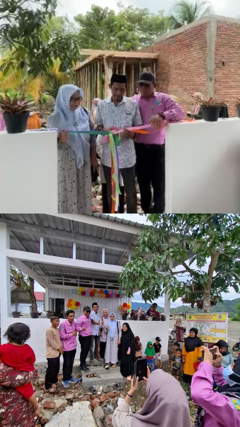 DIRESMIKAN -- Pustu Flamboyang Dusun Keppe, Desa Rante Belu resmi digunakan Sabtu (7/9). Proses peresmian berjalan jalan lancar dan dihadiri Camat.
