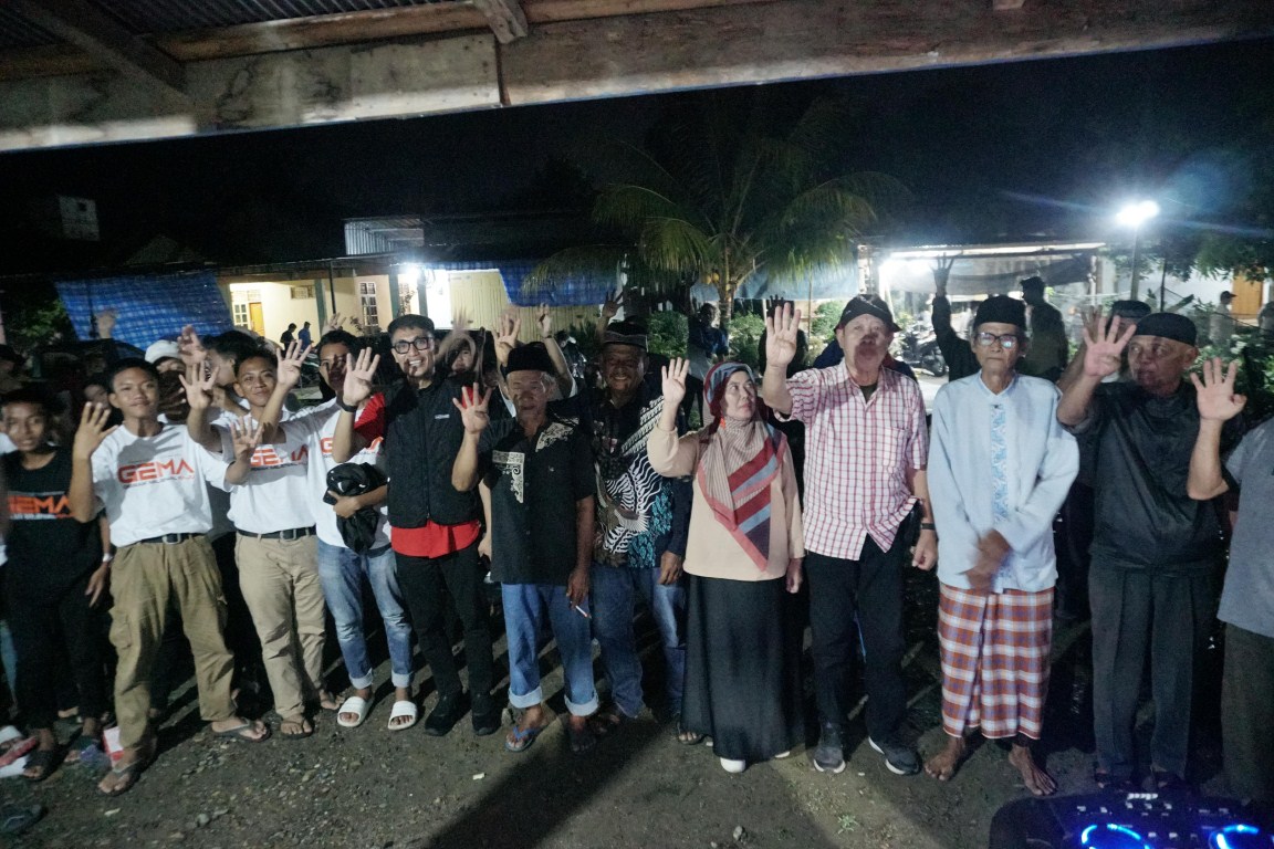 IST
HADIRI KAMPANYE--Calon wakil bupati Luwu Utara Ajie Saputra menghadiri kampanye di Sukamaju
