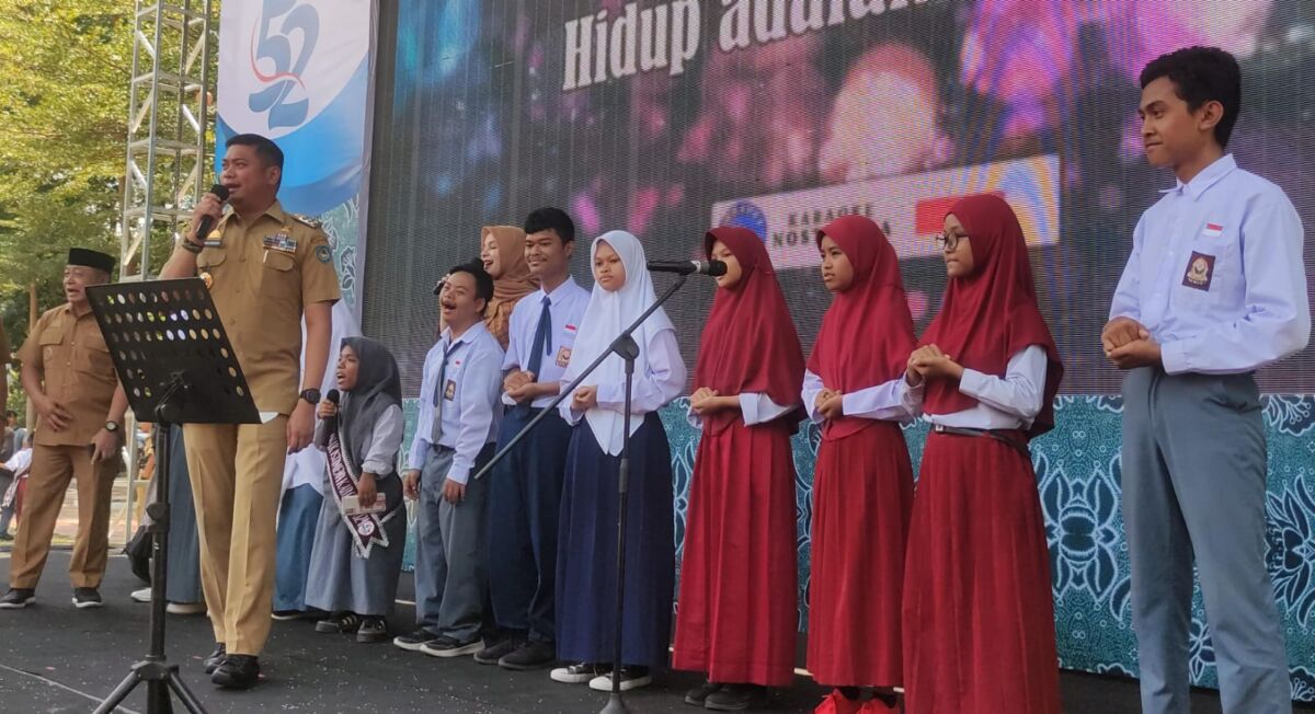 BKM/SAR
HARI ANAK -- Suasana puncak peringatan Hari Anak Nasional di Kabupaten Gowa.
