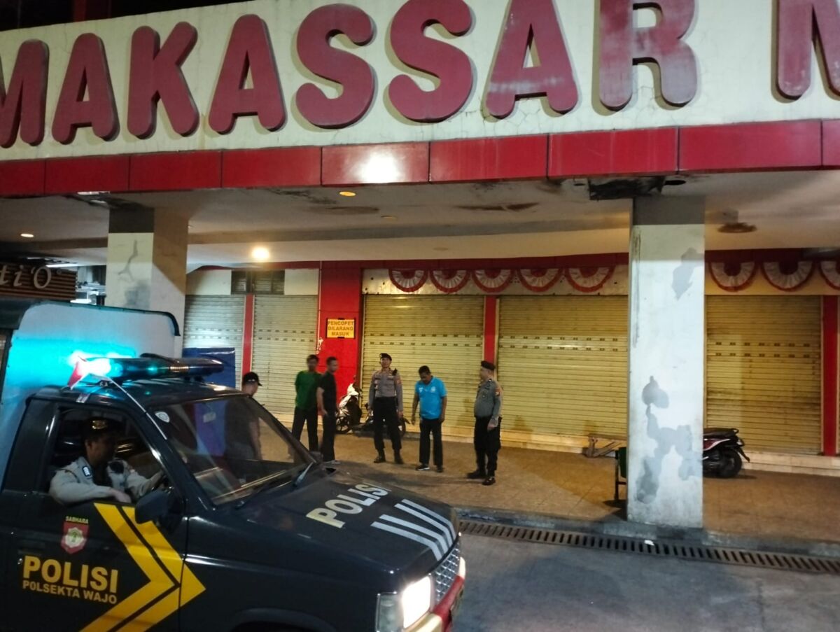 Polsek Wajo Tingkatkan Patroli Blue Light