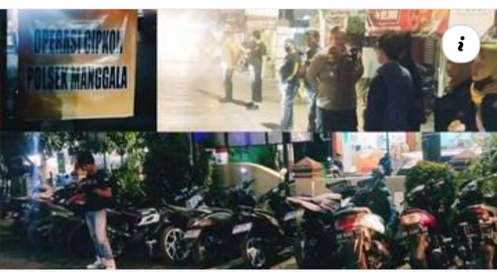 IST
BRONG -- Sejumlah sepeda motor yang menggunakan knalpot brong terjaring operasi cipkon, kini diamankan di depan kantor Mapolsek Manggala.
