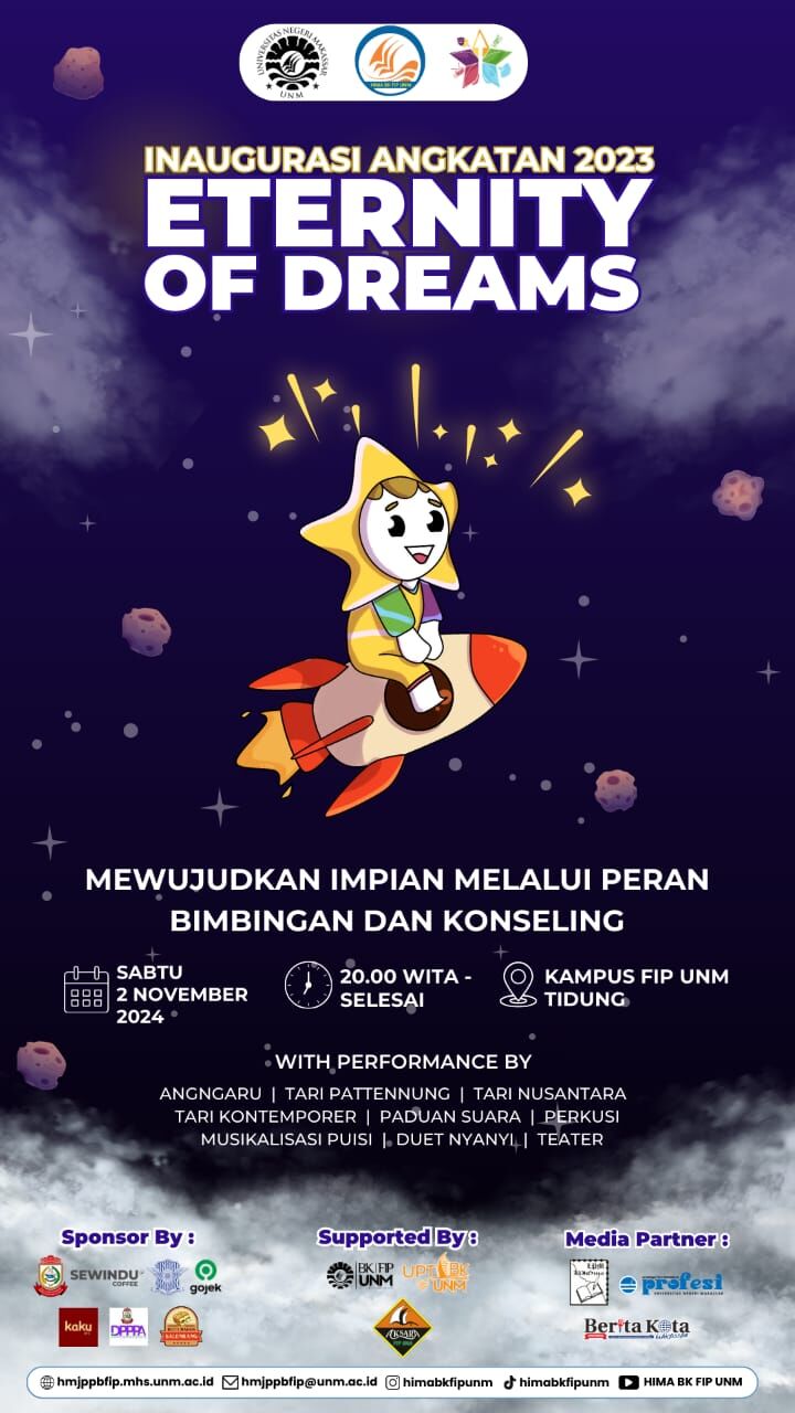 Hima BK FIP UNM Siap Gelar Inaugurasi Angkatan 23, Usung Tema Eternity of Dreams