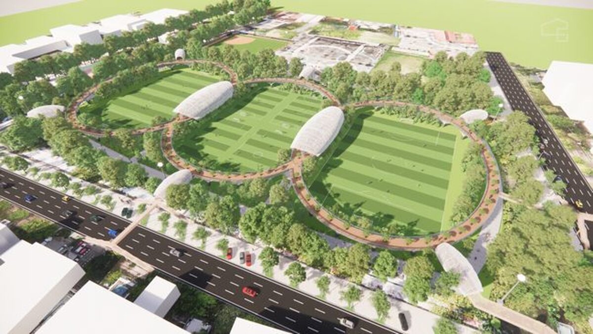 int
KAREBOSI--Lapangan Karebosi menjadi ikon kota Makassar sebagai sarana olah raga dan bersantai warga kota. Hanya saja, proyek revitalisasi Karebosi tersebut dipastikan molor.Tampak desain lapangan Karebosi.