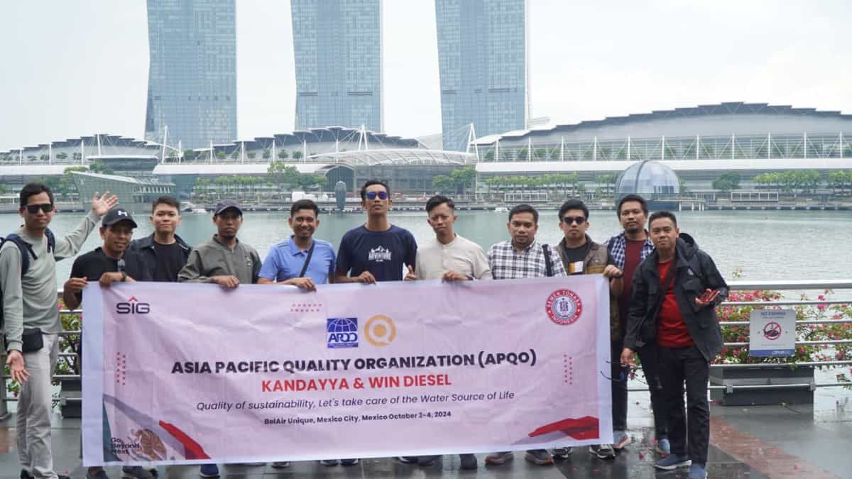 PENGHARGAAN BERGENGSI -- Tim PT Semen Tonasa yang berhasil meraih penghargaan bergengsi di ajang Konvensi Internasional APQO di 2024 di BelAir Unique, Mexico City.
