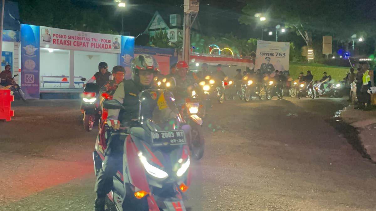 Polres-Kodim Gelar  Patroli Skala Besar