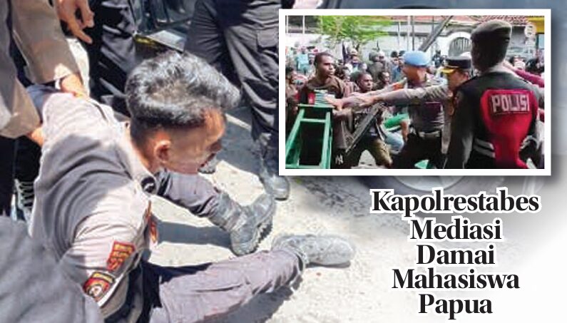 Kapolrestabes Mediasi  Damai Mahasiswa Papua