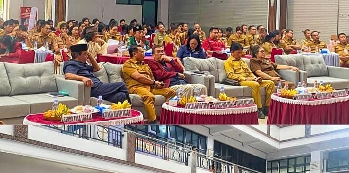 DISKUSI -- Sejumlah pejabat menghadiri FGD Hakordia dI Auditorium UKI Toraja yang diprakarsai Kejari Makale baru-baru ini.

