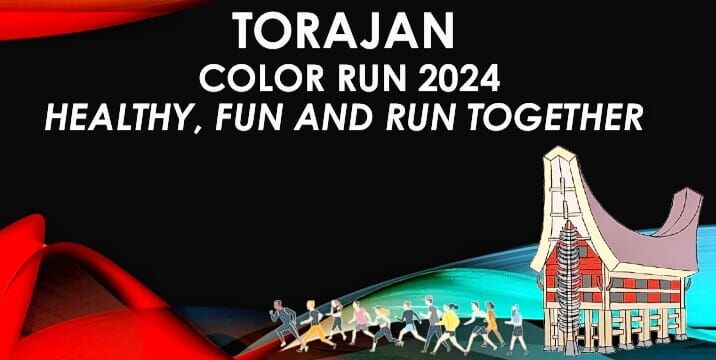 RANGKAIAN -- Kegiatan Color Run 2024 sebagai rangkaian dari Lovely December 2024 yang akan mengambil star dan finis di Plaza Kolam Makale, Sabtu (28/12). 
