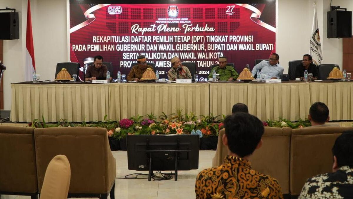 IST
RAPAT PLENO--KPU Provinsi Sulawesi Selatan ketika melakukan rapat pleno beberapa waktu lalu 
