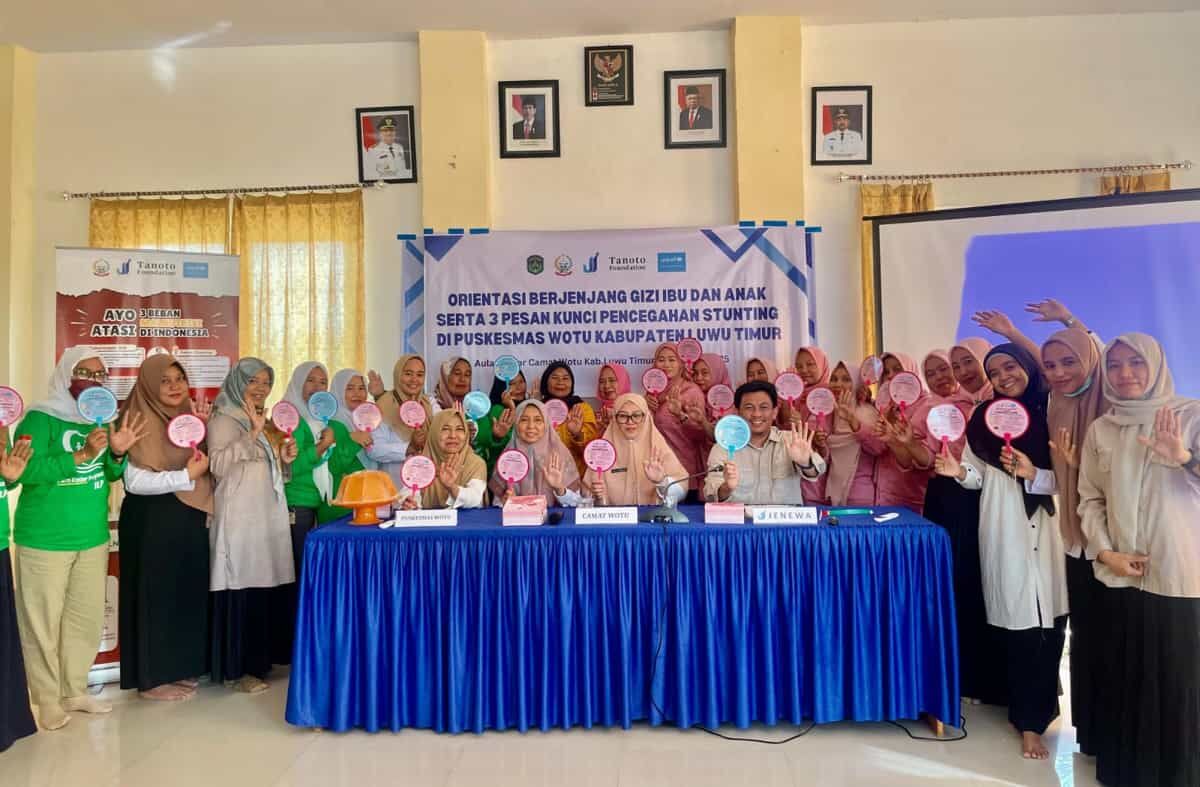 ORIENTASI -- Puskesmas Wotu melaksanakan kegiatan orientasi berjenjang Gizi Ibu dan Anak (GIA) serta tiga pesan kunci pencegahan stunting di Aula Puskesmas Wotu, Rabu (15/1). 
