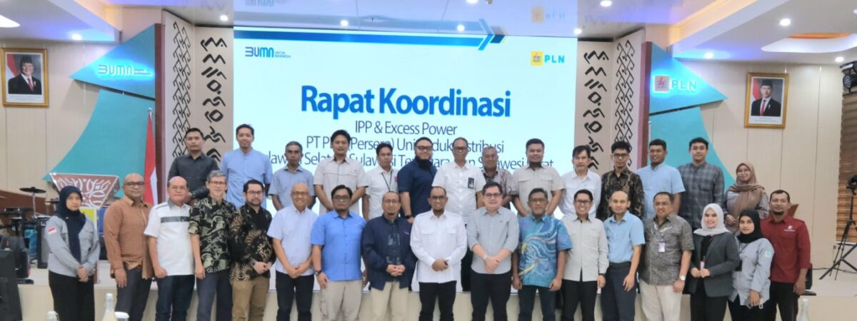 RAKOR -- Manajemen PLN UID Sulselrabar beserta Manajemen Independent Power Producer (IPP) dan Excess Power (EP) pada Rabu (5/2).
