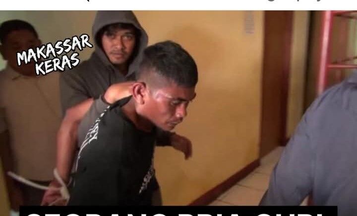 PENCURIAN -- Pelaku pencurian uang Rp16 juta yang diamankan personel Polsek Kawasan Paotere Pelabuhan Makassar. 

