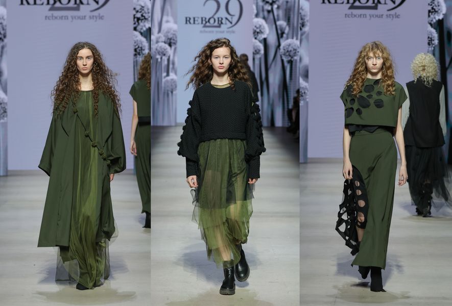 PAGELARAN -- Reborn29 dalam pagelaran Moscow Fashion Week.
