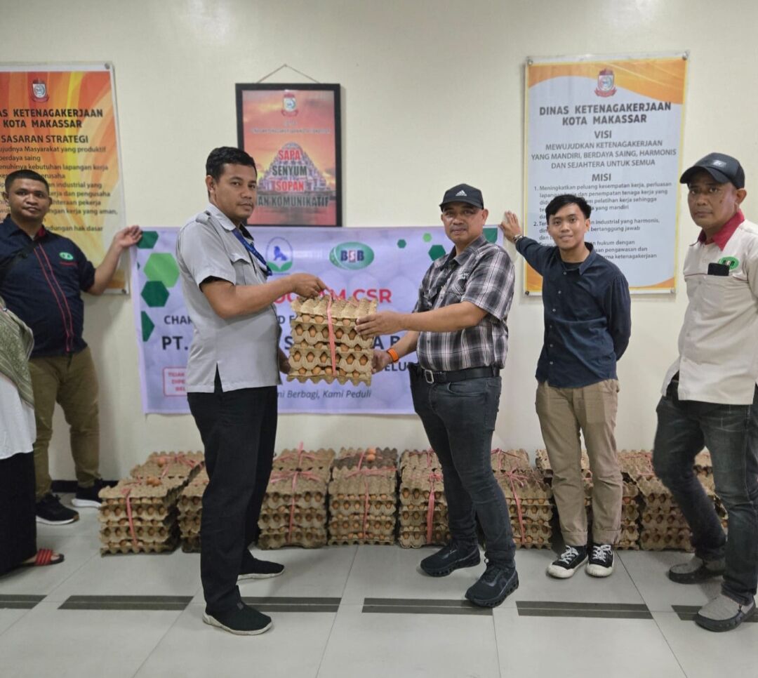 PT BSB Salurkan Bantuan 7.500 Butir Telur Untuk 4 Instansi