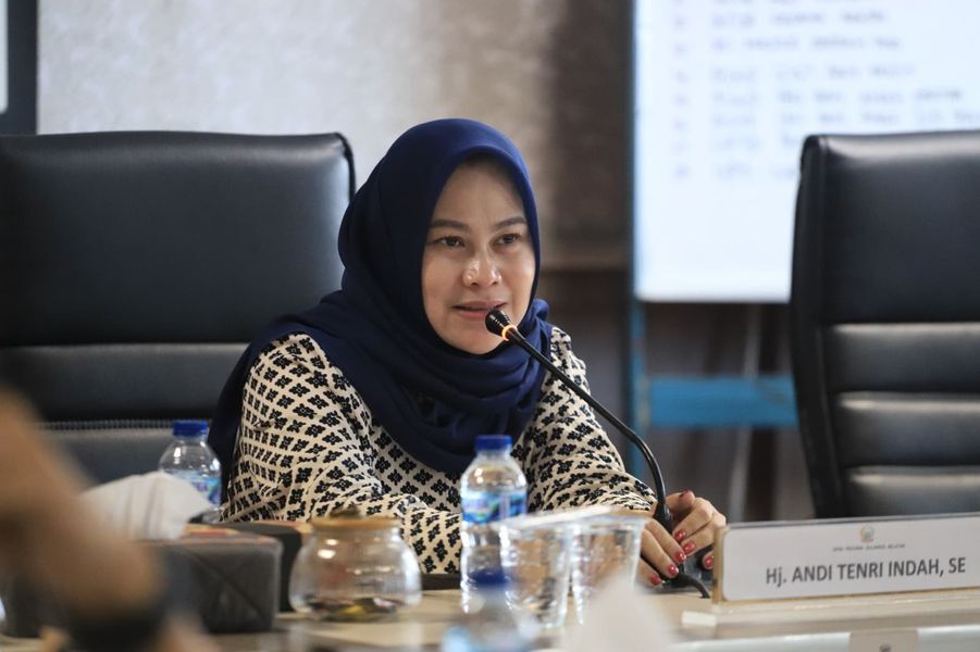 IST
PIMPIN RAPAT--Ketua Komisi E DPRD Sulsel Andi Tenri Indah ketika memimpin rapat bersama BKAD, BPJS Kesehatan, Dinas Kesehatan, Dinas Sosial, dan Inspektorat Daerah Sulsel, Rabu (14/5).
