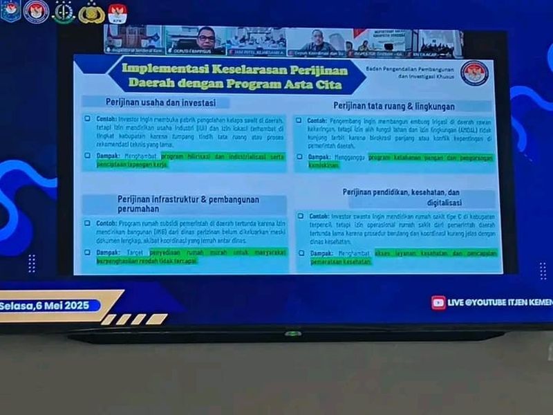 VIRTUAL -- Wakil Bupati Luwu Timur, Hj. Puspawati mengikuti Zoom Meeting yang diselenggarakan oleh Kementerian Dalam Negeri sebagai tindak lanjut dari Nota Kesepahaman yang ditandatangani pada 4 Februari 2025, di ruang rapat pimpinan kantor bupati baru-baru ini. 
