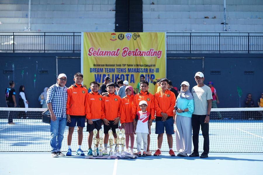 Petenis Sidrap Juara Kejurnas Tenis di Makassar