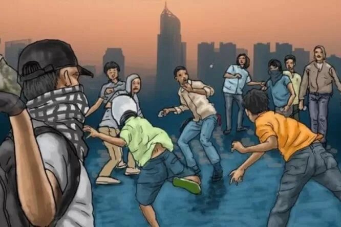 Berpakaian Dinas, Oknum Satpol PP  Makassar Nyaris Tawuran di Bulukumba