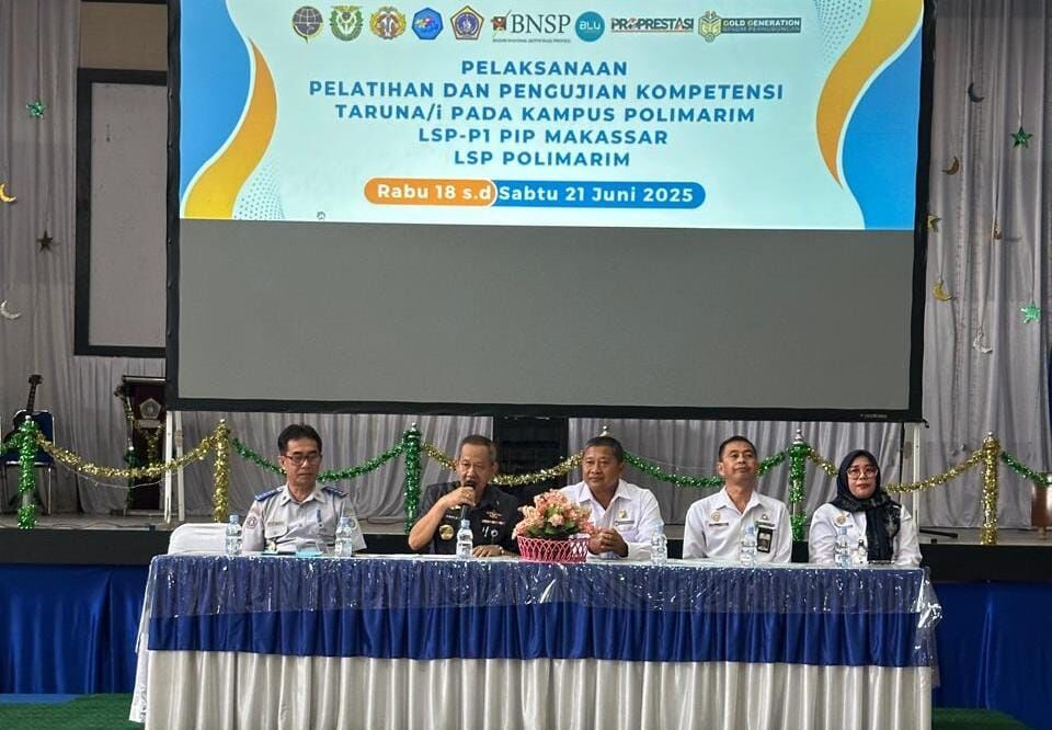 128 Taruna Tingkat Akhir Polimarim Ikut Uji Kompetensi Sertifikasi Profesi Maritim