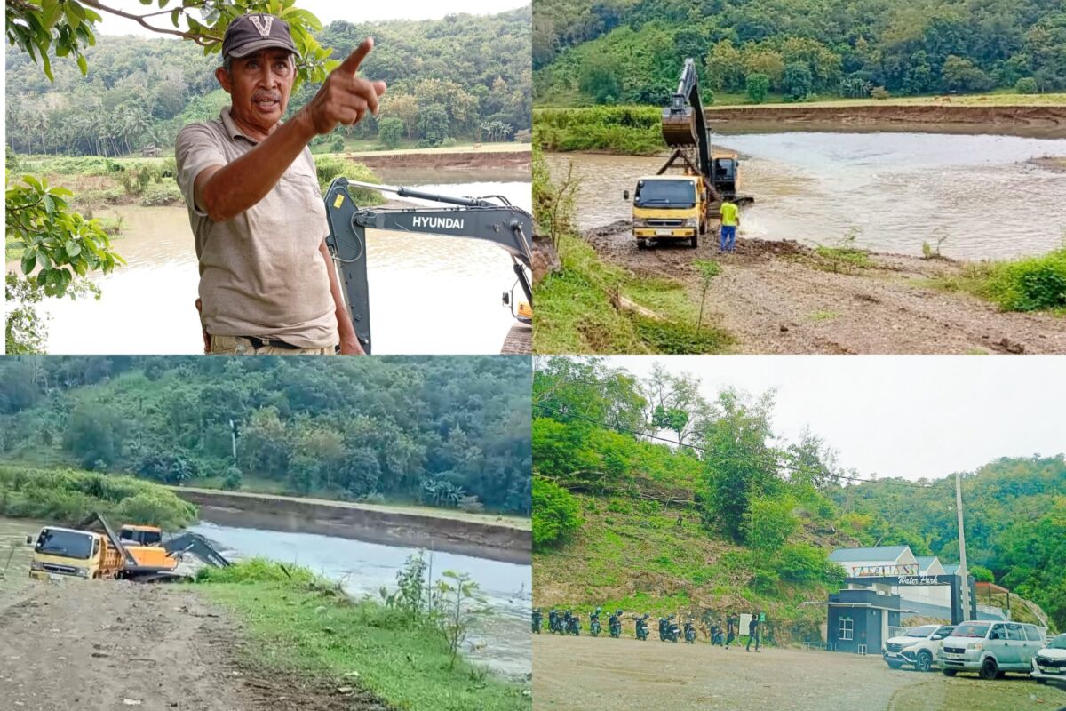Aktivitas tambang galian c di Lokasi Fafaliang Waterpark