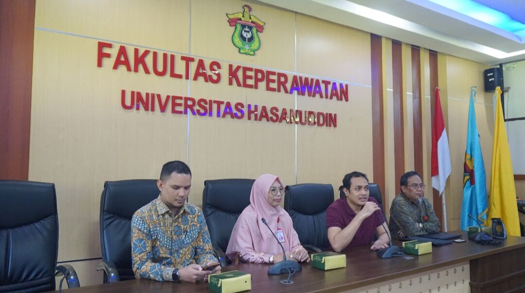Delegasi National University of Singapore (NUS) berkunjung ke Fakultas Keperawatan Universitas Hasanuddin, Selasa (1/7/2025).